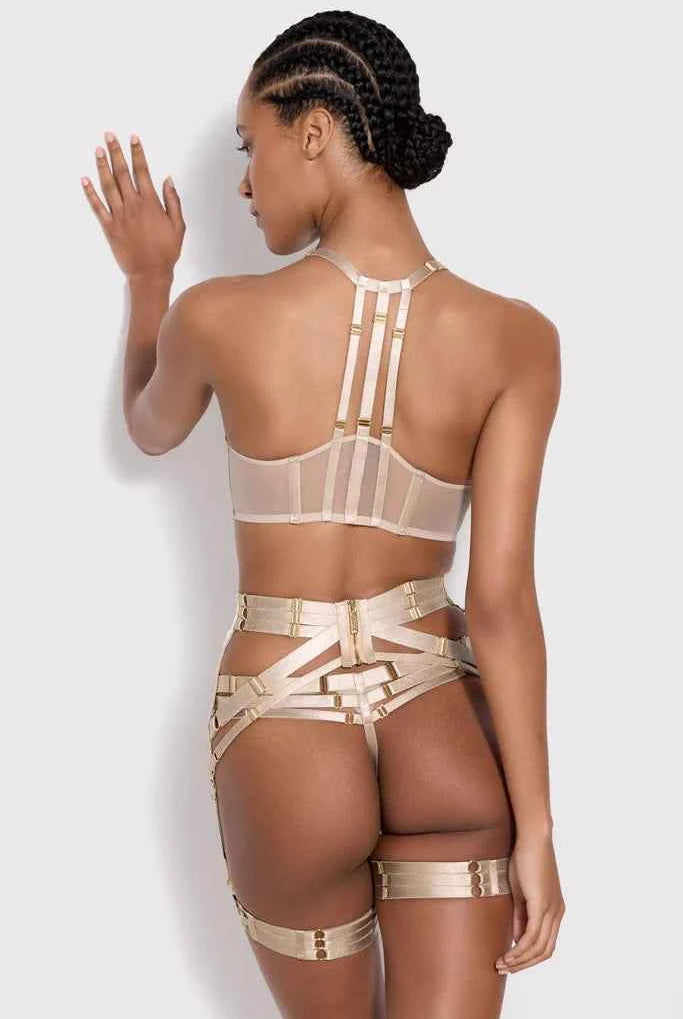 Art Deco Multi-Strap Thong