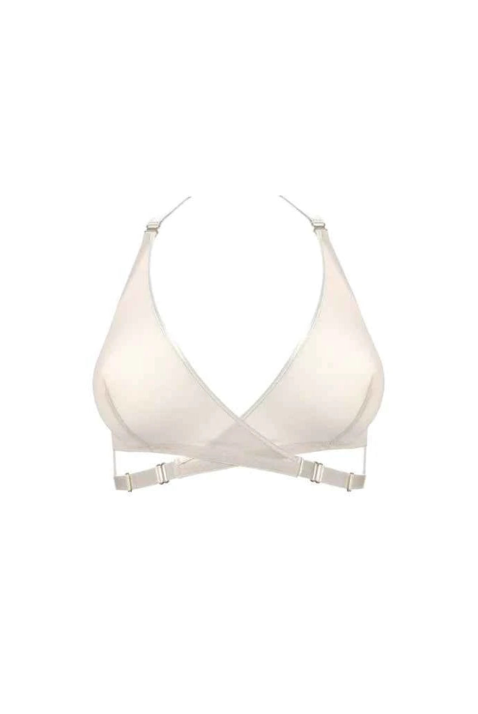 Art Deco Mesh Wrap Bra
