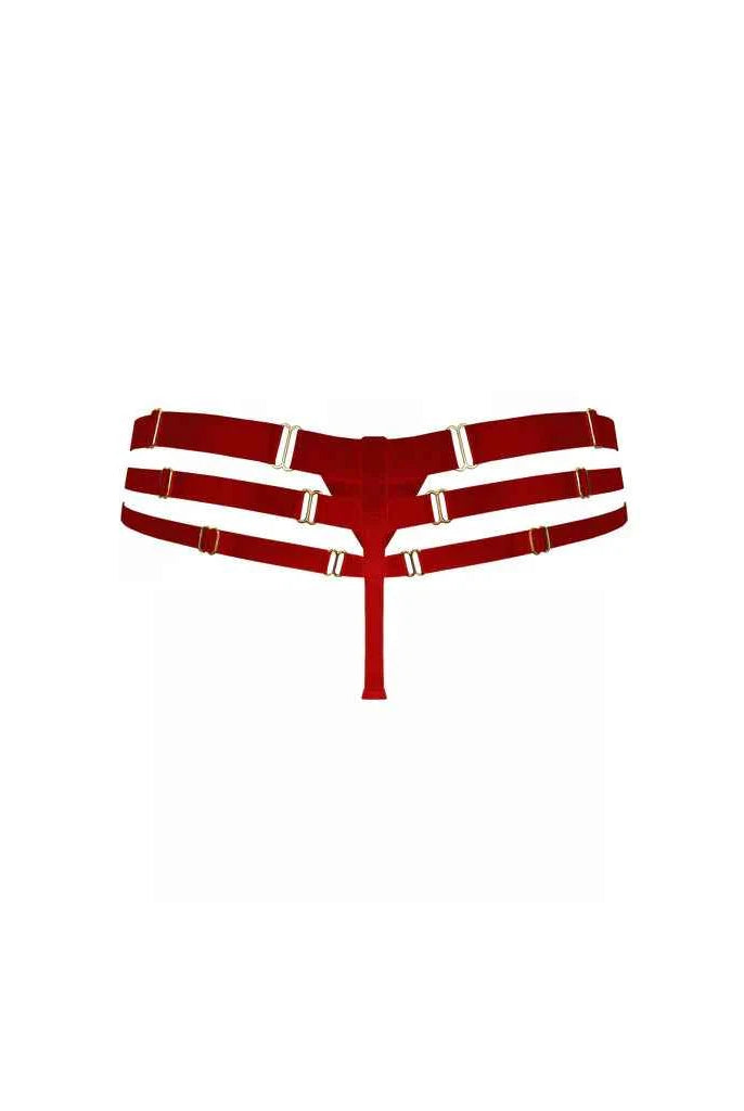Art Deco Multi-Strap Thong