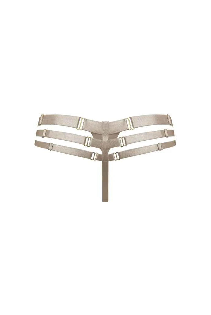 Art Deco Multi-Strap Thong