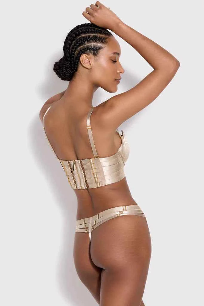 Art Deco Multi-Strap Thong
