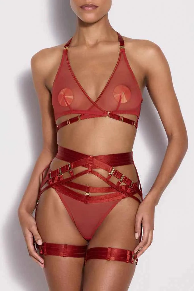 Art Deco Multi-Strap Thong