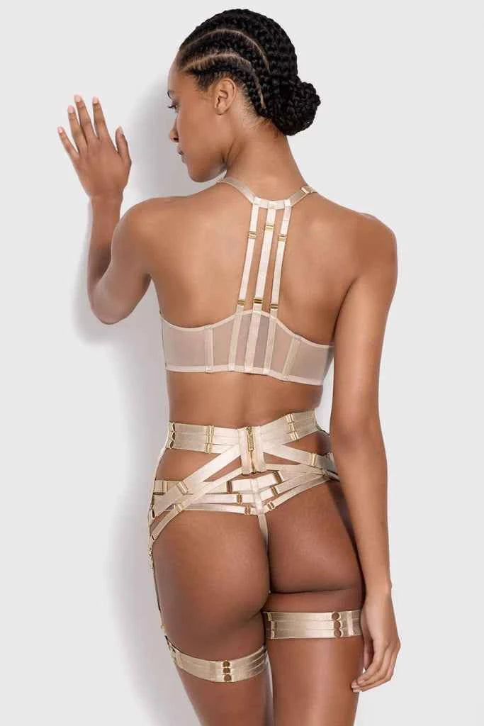 Art Deco Multi-Strap Thong