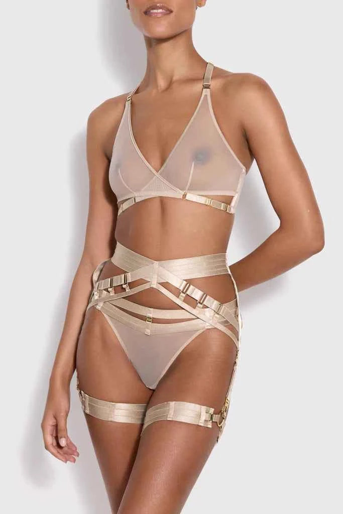 Art Deco Multi-Strap Thong