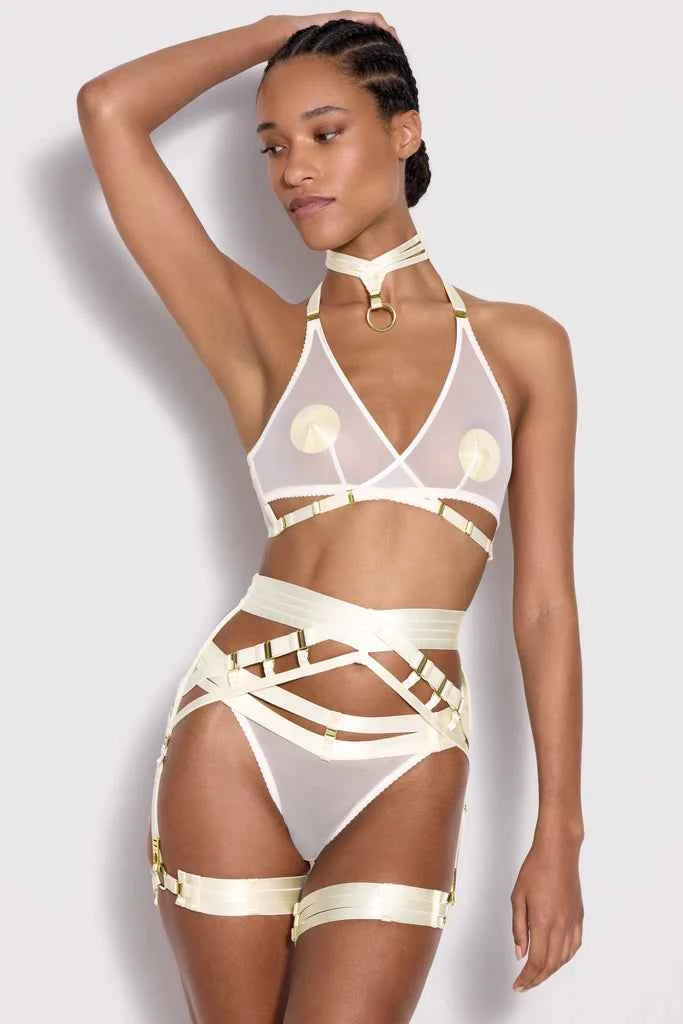 Art Deco Multi-Strap Thong