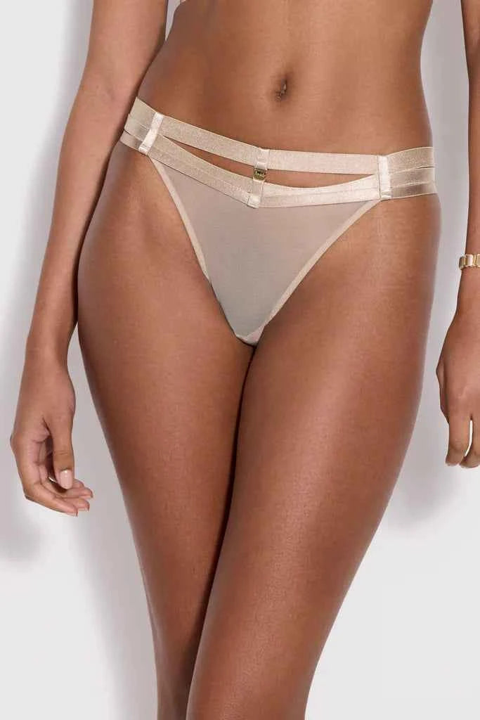 Art Deco Multi-Strap Thong