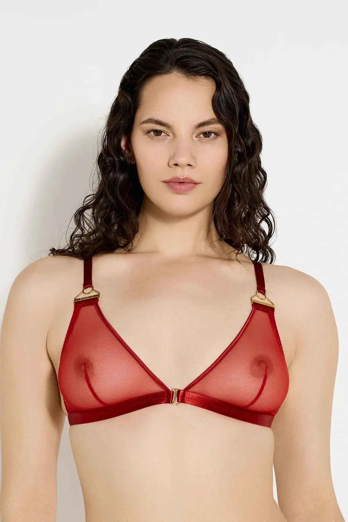 SIGNATURE MESH TRIANGLE BRA